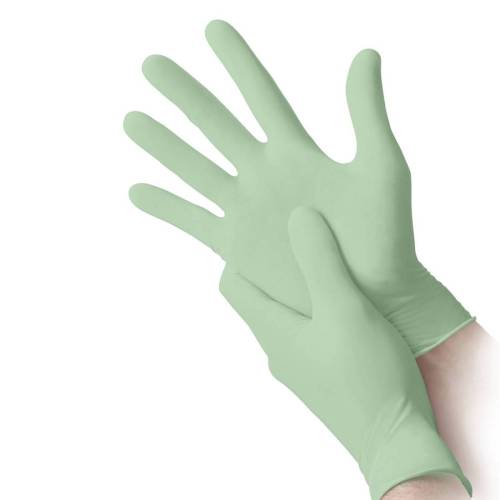 Guanti in nitrile bio - tg XL - verde...