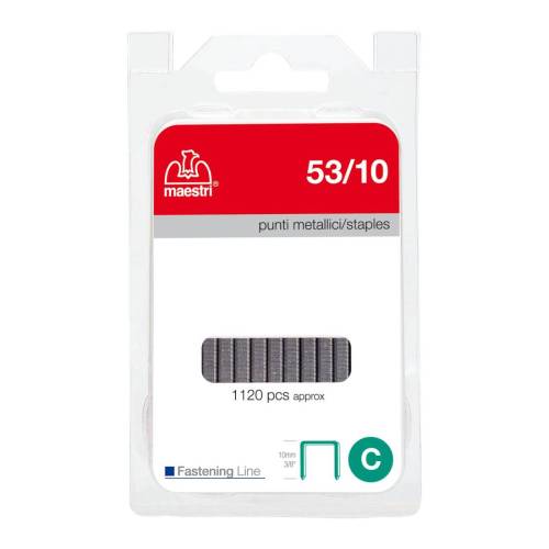 Punti zincati - 53/10 - 10 mm -...