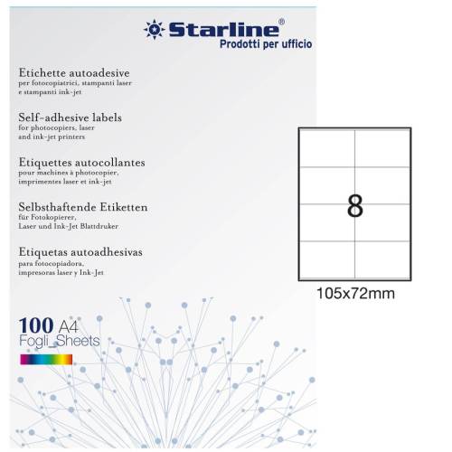 Etichette adesive - in carta -...