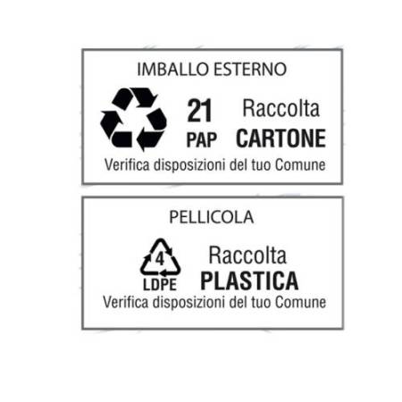 Etichette adesive - in carta - angoli arrotondati - permanenti - 47,5 x 35 mm - 32 et/fg - 100 fogli - bianco - Starline