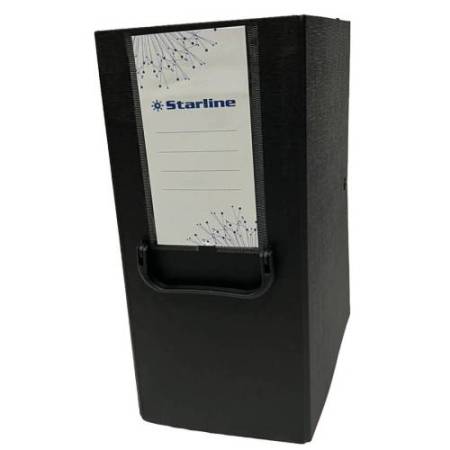 Scatola archivio con maniglia - dorso 16 cm - 25 x 35 cm - nero - Starline