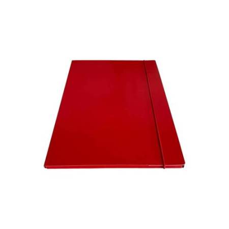 Cartella c/elastico tondo - dorso 1cm - rosso - Starline