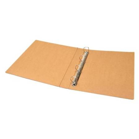 Raccoglitore - cartone FSC - 4 anelli tondi 30 mm - dorso 4 cm - 22x32 cm - avana - Starline