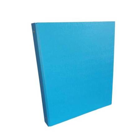 Raccoglitore King - 4 anelli tondi 30 mm - dorso 4 cm - 22x30 cm - rivestimento in PPL - azzurro - Starline