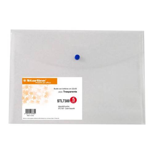 Busta con bottone - PPL - 22x30 cm -...