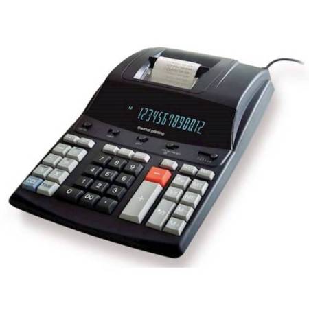 Calcolatrice ELICA Termica Scrivente da Tavolo - 12 cifre - (simil. Olivetti 914T)