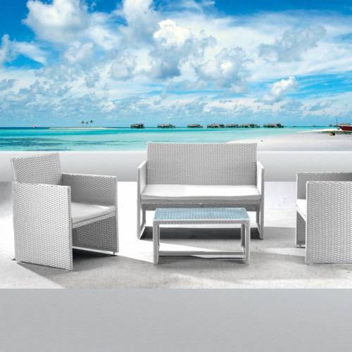 Salotto Valencia - bianco/grigio -...