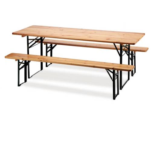 Set birra pieghevole - legno/verde...