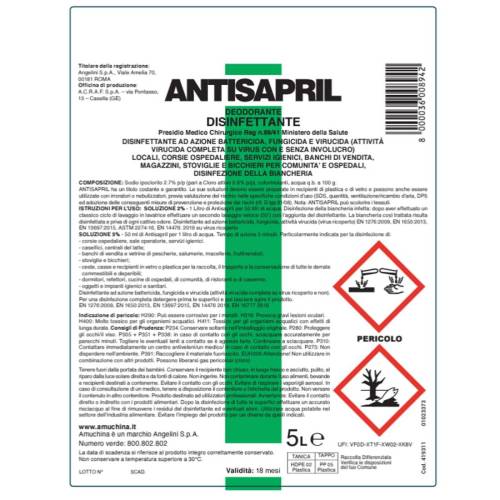 Antisapril disinfettante battericida...