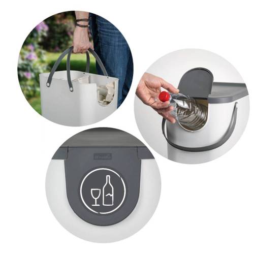 Pattumiera Albula - 25 L - verde lime...