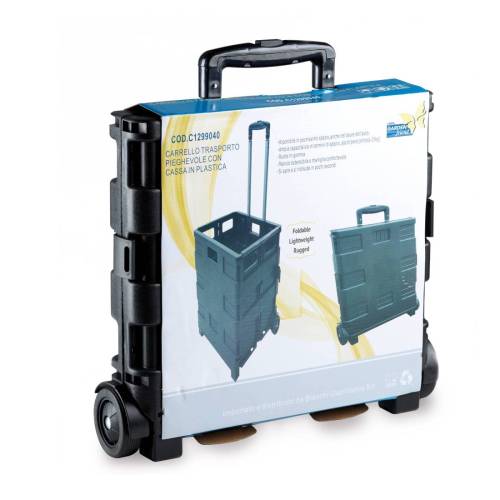 Carrello pieghevole con cassa in...
