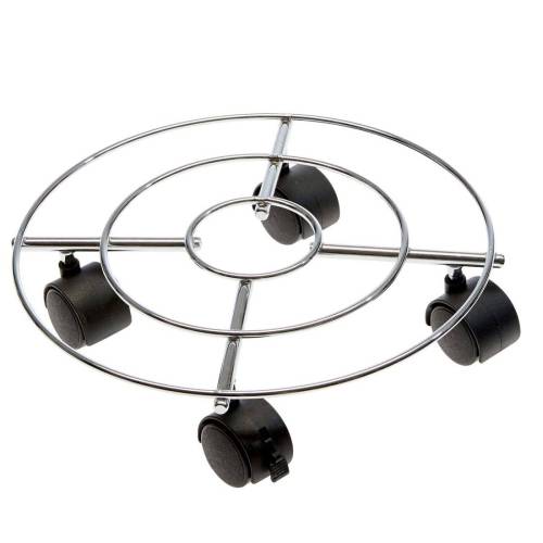 Trolley portavaso in acciaio - Ø 30...