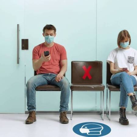 Adesivo da terra - "croce" - 13,5 x 0,02 x 19,3 cm - Durable - conf. 5 pezzi