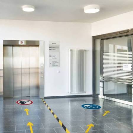 Nastro adesivo DURALINESTRONG 50/05 1043 - rimovibile - 5 cm x 15 m - giallo/nero - Durable