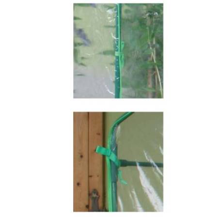 Serra Clematis - a casetta - 155 x 155 x 205 cm - acciaio verniciato/PVC - verde/trasparente - Verdemax