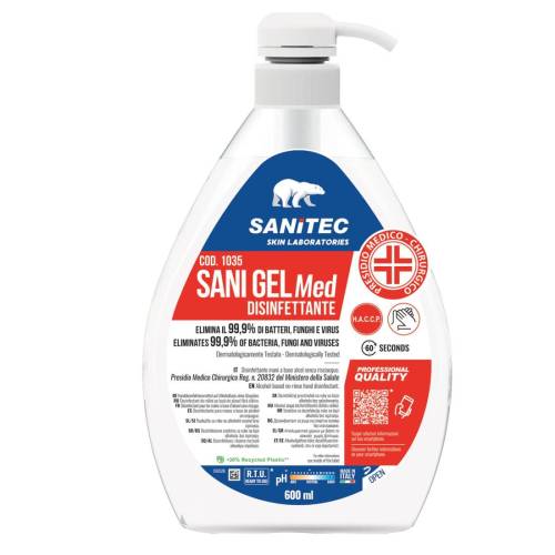 Sani Gel Med igienizzante mani - 600...