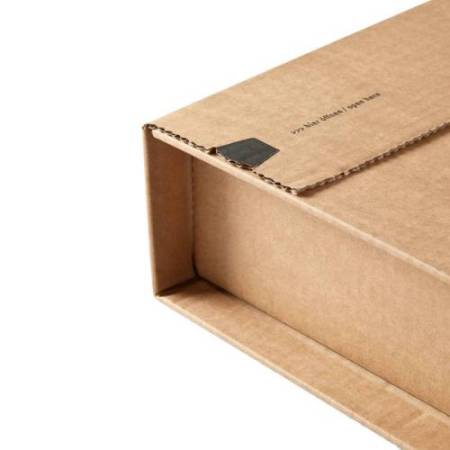 Scatola postale CP 020 - fustellata - 38 x 29 x 8 cm - cartone microonda - avana - ColomPac