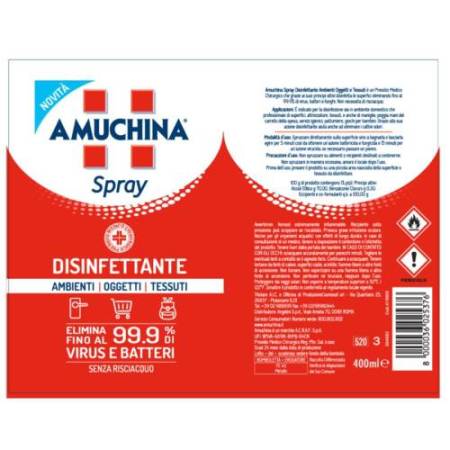 Spray amuchina - disinfettante per ambienti oggetti e tessuti - 400 ml - Amuchina Professional