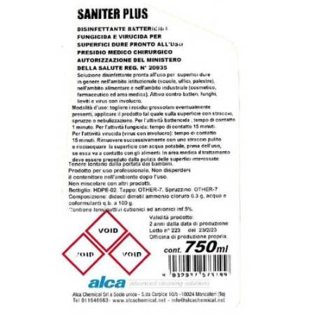 Sgrassante Saniter Plus - 750 ml - Alca