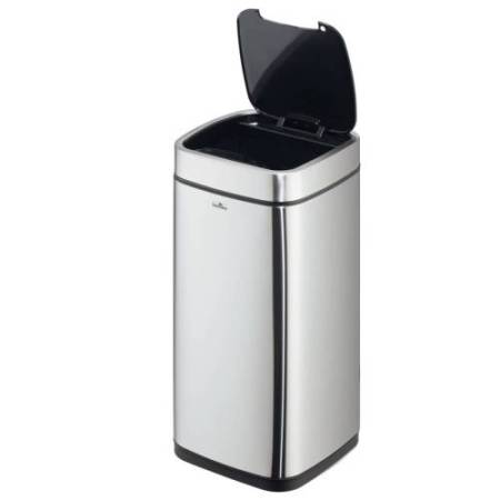Cestino no touch - con sensore - 27 x 27 x 57 cm- 21 lt - argento metallizzato - Durable
