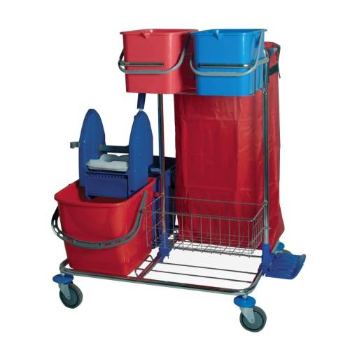 Carrello per pulizie Star 2 - cromato...