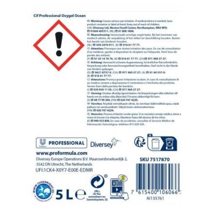 Gel Oxy - per pavimenti - 5 lt - Cif