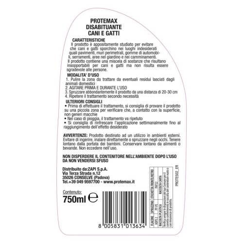 Disabituante cani e gatti - 750 ml -...