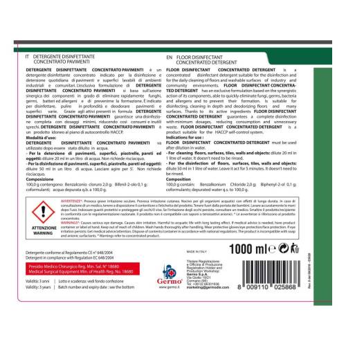 Disinfettante detergente - per...