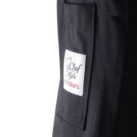 Giacca cuoco Adriano - da uomo - manica lunga - taglia XL - nero - Giblor's