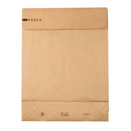 Sacchetti a fondo quadro E-Green - C3 - 35 x 45 x 8 + 10 cm - carta kraft - avana - Bong Packaging - conf. 200 pezzi