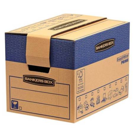 Scatola SmoothMove Prime Fastfold - per traslochi - 37,5 L - cartone - Bankers Box