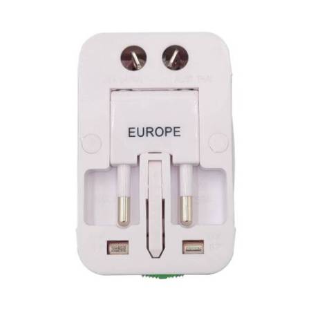 Adattatore da viaggio universale - bianco - MKC Melchioni