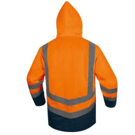 Parka 5 in 1 Optimum 3 alta visibilità - taglia L - arancio fluo - Deltaplus