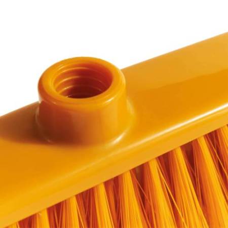 Scopa Alma - per interni - giallo - 33 x 7,5 x 11,5cm - PPL/PVC - Perfetto