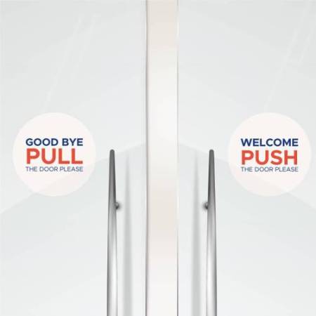 Etichette adesive per finestre - in carta - con pellicola - laser - rimovibili - diametro 200 mm - 1et/fg - 10 fogli - bianco - 