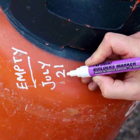 Marcatore permanente - per costruttori - punta tonda 2,3 mm - bianco - Artline