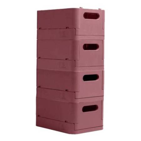 Scatola pieghevole The Smart Case midi Skandi - 27,6 x 18,8 x 12 cm - rosa antico - Exacompta