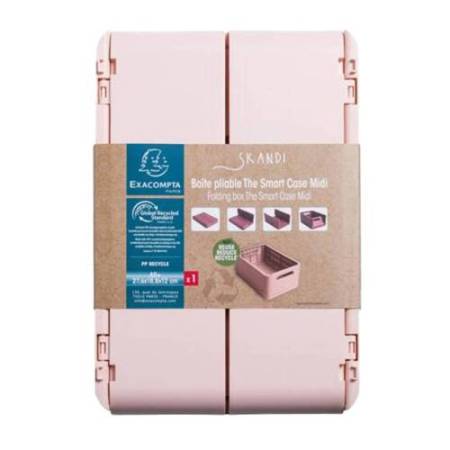 Scatola pieghevole The Smart Case midi Skandi  - 27,6 x 18,8 x 12 cm - nude - Exacompta