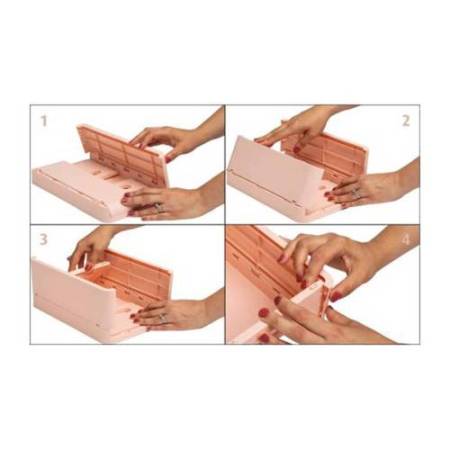 Scatola pieghevole The Smart Case maxi Skandi - 37,5 x 27,5 x 16,3 cm - nude - Exacompta