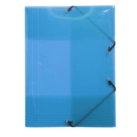 Cartella 3 lemb Crystal Colours - con elastici - PPL - 24 x 32 cm - colori assortiti - Exacompta