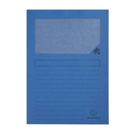 Cartellina a L Forever - con finestra - 130g - 22 x 31 cm - colori assortiti - Exacompta - conf. 10 pezzi