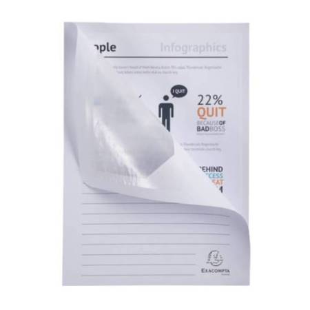 Cartellina a L Forever - con finestra - 130g - 22 x 31 cm - colori assortiti - Exacompta - conf. 10 pezzi