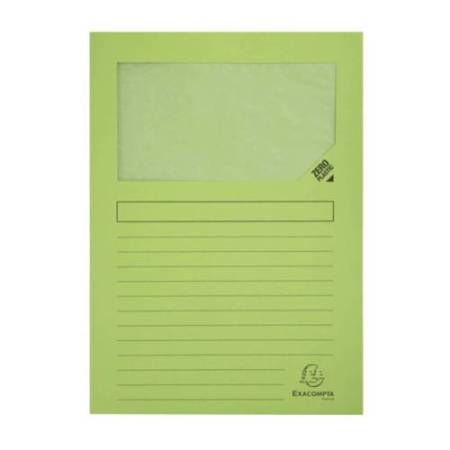 Cartellina a L Forever - con finestra - 130g - 22 x 31 cm - colori assortiti - Exacompta - conf. 10 pezzi