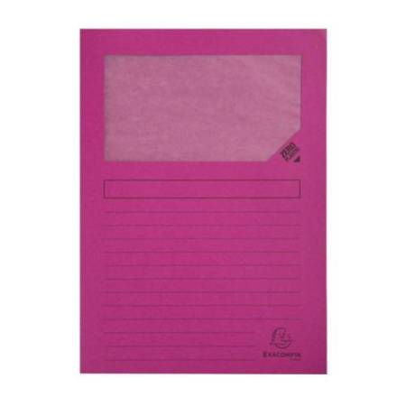 Cartellina a L Forever - con finestra - 130g - 22 x 31 cm - colori assortiti - Exacompta - conf. 10 pezzi