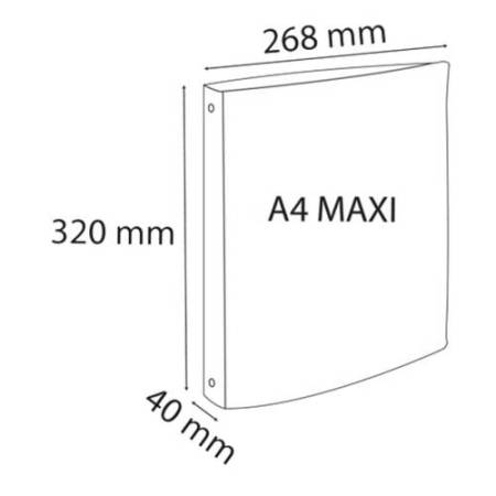 Raccoglitore rigato Crystal Colours - PPL - 4 anelli tondi 30 mm - dorso 4 cm - 22 x 30 cm - colori assortiti - Exacompta