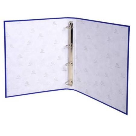 Raccoglitore foderato - PPL - 4 anelli tondi 30 mm - dorso 4cm - 22 x 30cm - blu scuro - Exacompta