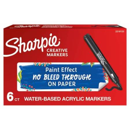 Marcatore acrilico - punta tonda - nero - Sharpie