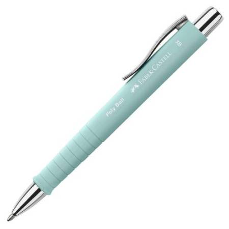 Set stilo B Poly Pen + sfera Poly Ball - punta 0,7 mm - fusto caribic blue - Faber-Castell