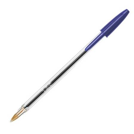 Penna a sfera Cristal - punta media 1,0mm - blu  - Bic - conf. 10 pezzi