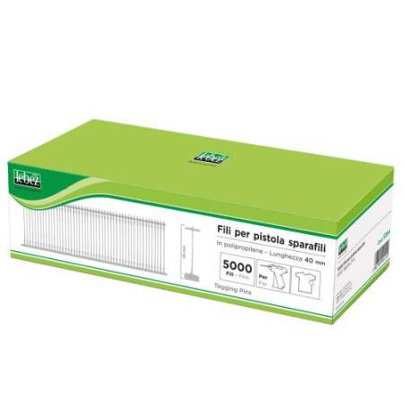 Fili per sparafili Lebez 5260 - 4 cm - trasparente - Lebez - conf. 5000 pezzi